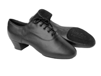 S417 Black Leather Split Sole Latin Heel - Men's Dance Shoes | Blue Moon Ballroom Dance Supply