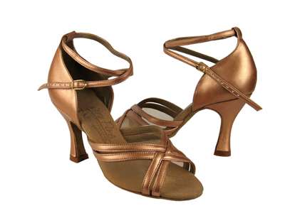 Style S9204 Copper Nude Leather - Ladies Dance Shoes | Blue Moon Ballroom Dance Supply