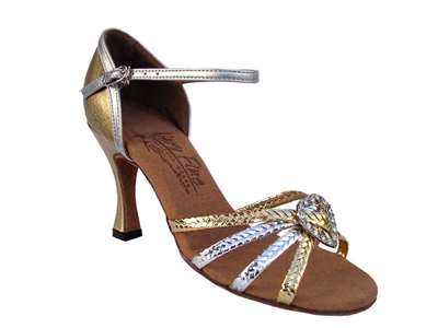 Style S9282 Gold & Silver Braid - Ladies Dance Shoes | Blue Moon Ballroom Dance Supply