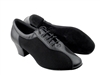 Style S9T56 Black Leather Oxford Cuban Heel | Blue Moon Ballroom Dance Supply