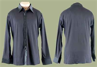 Style Taylor Black Basic Latin Dance Shirt - Men's Dancewear | Blue Moon Ballroom Dance Supply