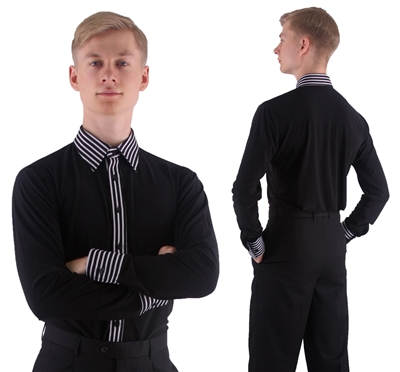 Style Connor Mens Practicewear Dance Shirt - Men's Dancewear | Blue Moon Ballroom Dance Supply