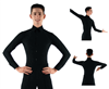 Style Astaire Black Ballroom Shirt with Trunks - Men's Dancewear | Blue Moon Ballroom Dance Supply