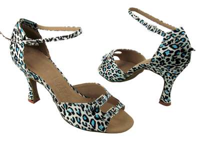 Style SERA1620 Blue Leopard - Ladies Dance Shoes | Blue Moon Ballroom Dance Supply