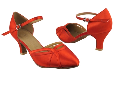 Style SERA3540 Red Satin - Ladies Dance Shoes | Blue Moon Ballroom Dance Supply