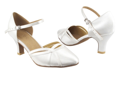 Style SERA3540 White Satin - Ladies Dance Shoes | Blue Moon Ballroom Dance Supply