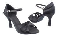 Style SERA3840 Black Satin - Ladies Dance Shoes | Blue Moon Ballroom Dance Supply
