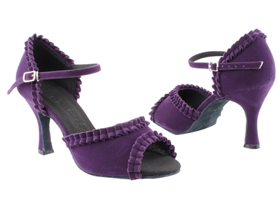 Style SERA7001 Purple Velvet - Ladies Dance Shoes | Blue Moon Ballroom Dance Supply
