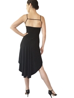 TL Godet Fishtail High Back Jersey Tango Dress - Women's Dancewear | Blue Moon Ballroom Dance Supply