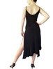 TL Draped Neck Double Slit Hem Jersey Tango Dress - Women's Dancewear | Blue Moon Ballroom Dance Supply
