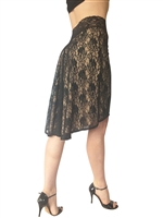 Style Simplicity Stretch Lace Tango Skirt - Dancewear | Blue Moon Ballroom Dance Supply