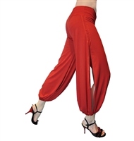 Style Babucha Side Slit Spandex tango pant - Dancewear | Blue Moon Ballroom Dance Supply