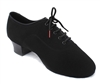 Tomas Black Canvas Split Sole Latin Shoe - JT & Tomas Collection | Blue Moon Ballroom Dance Supply