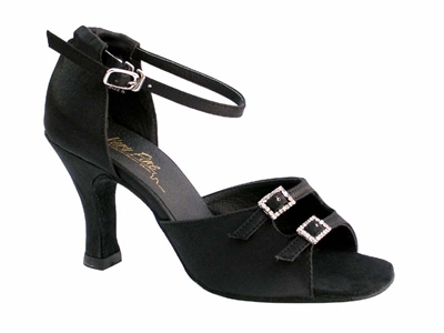 VF 1620 Black Satin - Women's Dance Shoes | Blue Moon Ballroom Dance Supply