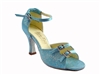 VF 1620 Blue Flower - Women's Dance Shoes | Blue Moon Ballroom Dance Supply