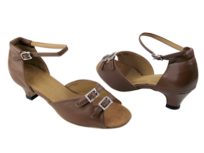 VF 1620 coffee brown leather - Women's Dance Shoes | Blue Moon Ballroom Dance Supply