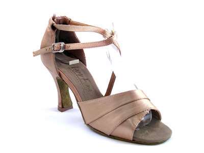 VF 1659 Brown Satin - Women's Dance Shoes | Blue Moon Ballroom Dance Supply