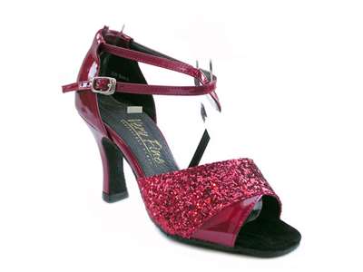 VF 1659 Red Sparkle & Red Patent - Women's Dance Shoes | Blue Moon Ballroom Dance Supply