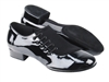 VF S2519 Black Nubuck & Black Patent - Men's Dance Shoes | Blue Moon Ballroom Dance Supply