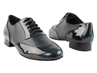 VF CM100101 Black Patent & Black Leather - Men's Dance Shoes | Blue Moon Ballroom Dance Supply