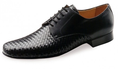 Style WK 28018 Black Leather - Men's Dance Shoes | Blue Moon Ballroom Dance Supply