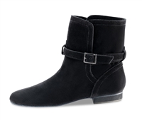 WK Harper Black Suede Dance Boot low Heel - Women's Dance Boots | Blue Moon Ballroom Dance Supply