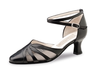Style WK Linda Black Leather 2" Heel - Women's Dance Shoes | Blue Moon Ballroom Dance Supply