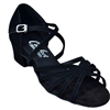 Comfort Strappy Ladies Dance Sandal  Black Nubuck - Womens Shoes | Blue Moon Ballroom Dance Supply