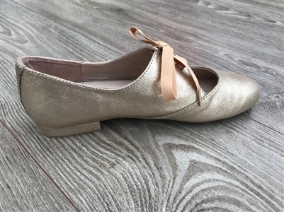 Style DEFY Beige Leather with mesh Swing Heel - Women's Dance Shoes | Blue Moon Ballroom Dance Supply
