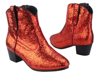 VF Nashville Red Sparkle  Ankle Dance Boot - Dance Boots | Blue Moon Ballroom Dance Supply