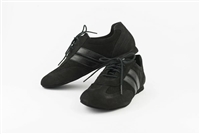 SWAY'D Alex Black Leather Dance Sneaker - Unisex Dance Shoes | Blue Moon Ballroom Dance Supply