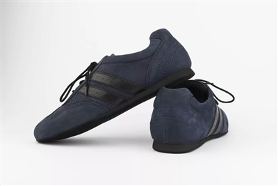 SWAY'D Alex Navy Leather Dance Sneaker - Unisex Dance Shoes | Blue Moon Ballroom Dance Supply