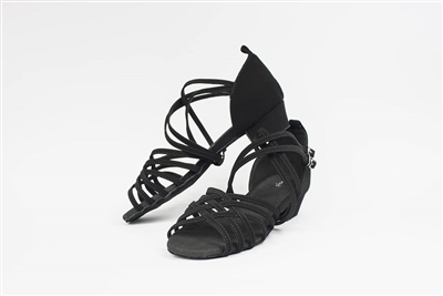 Style SD Marina Black Microfiber Dance Sandal - Women's Dance Shoes | Blue Moon Ballroom Dance Supply