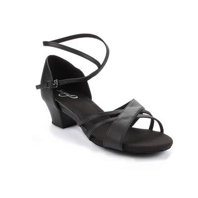 Style SD Maya Black Leather Dance Sandal - Women's Dance Shoes | Blue Moon Ballroom Dance Supply