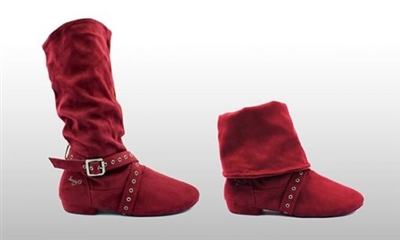 Sway'd Urban Step Burgandy Dance Boot - Women's Dance Boots | Blue Moon Ballroom Dance Supply