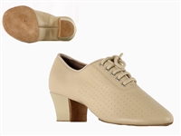 Style SDS Viktoria Beige Leather Split Sole Practice Shoe | Blue Moon Ballroom Dance Supply