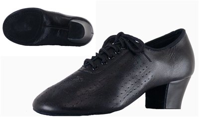Style SDS Viktoria Black Leather Split Sole Practice Shoe | Blue Moon Ballroom Dance Supply