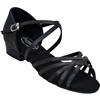 Ultimate Swinger Ladies Dance Sandal Black Leather Low Heel- Womens Shoes | Blue Moon Ballroom Dance Supply