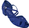 Ultimate Wrapstar Blue Microsuede - Ladies Dance Shoes | Blue Moon Ballroom Dance Supply