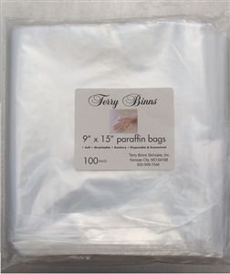 Terry Binns 9"X15" Paraffin Bags - Professional Spa Supplies | Terry Binns Catalog
