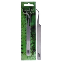 Satin Edge Curved Tip Tweezer