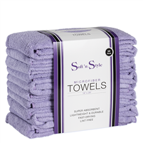 Soft 'n Style Lilac Microfiber Towels - 10 pack