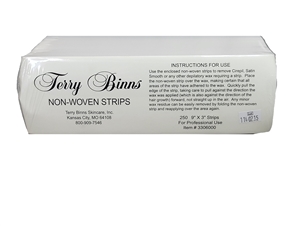 Terry Binns Non-Woven Pellon 9x3 Waxing Strips | Terry Binns Catalog