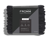 Softees Black Towels Microfiber Extra Large 10ct. | Terry Binns Catalog