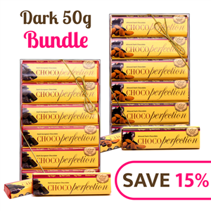 30 Dark Mini Chocolate Bar Gift Box, ChocoPerfection Dark Chocolate 12-Bar Gift Box
