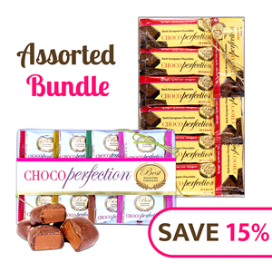 30 Dark Mini Chocolate Bar Gift Box, ChocoPerfection Dark Chocolate 12-Bar Gift Box