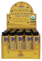 The Naked Bee Lip Balm Lavender & Beeswax .15 oz stick