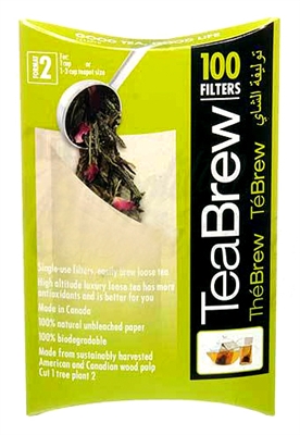 Paper Filters for Loose Leaf Tea: 2 cups