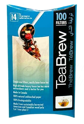 Paper Filters for Loose Leaf Tea: 4-8 Cup Teapot