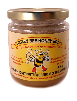 Honey butter with cinnamon 300 g glass jar